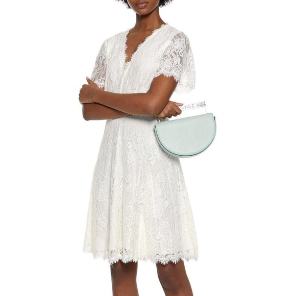 NWT Diane Von Furstenberg Siobhan Corded Lace Dress Size 10 Bridal Wedding - Picture 1 of 4